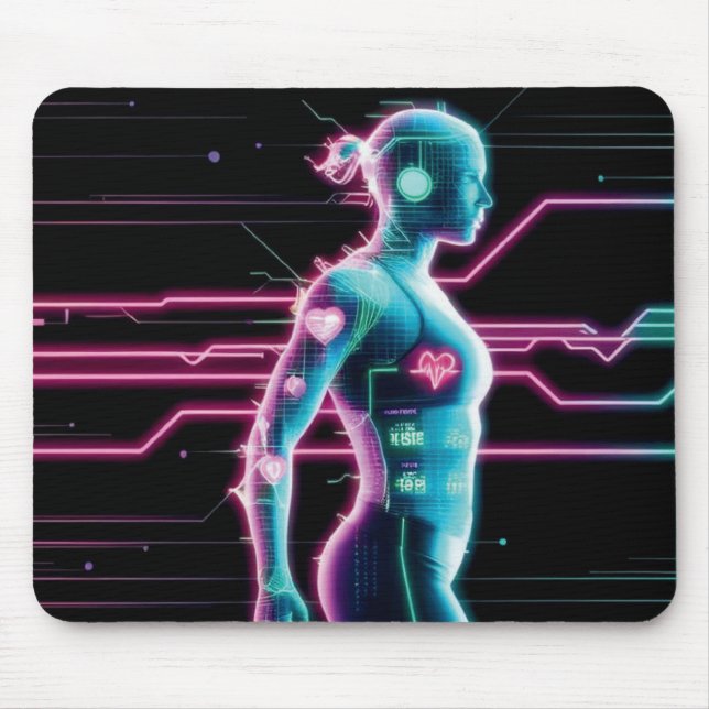 NeonPulse Fitness Tracker Pad Musmatta (Framsidan)
