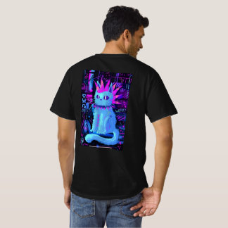 Neonpunk katt t shirt