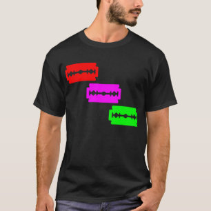 Neonrakblad (rött, rosa, grönt) t-shirt