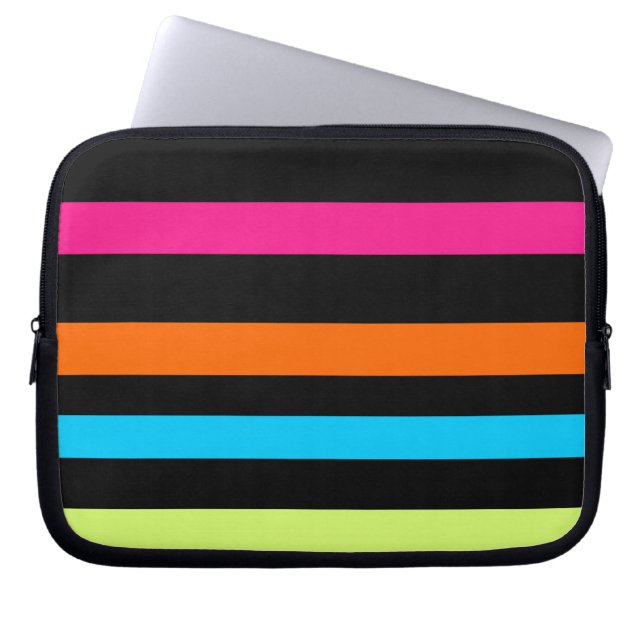 Neonränder Laptop Fodral (Framsidan)
