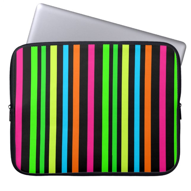 Neonränder Laptop Fodral (Framsidan)