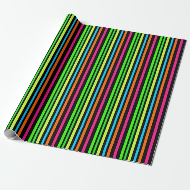 Neonränder Presentpapper (Utrullad)