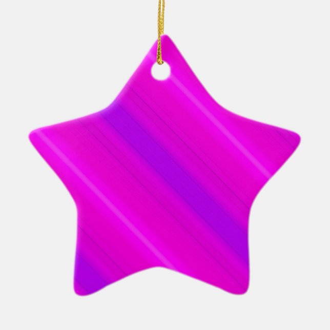 Neonränder - rosa, fuchsia och violett julgransprydnad keramik (Framsidan)