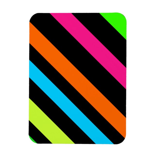 Neonrandigt Mönster Magnet (Vertikal)