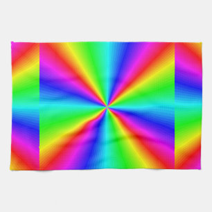 Neonregnbågeprisma Kökshandduk