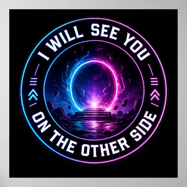Neonriken & Portaler Poster (Framsidan)