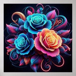 Neonrosor Poster