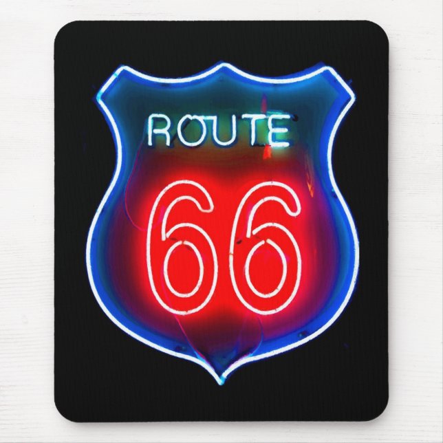 Neonrutt 66 undertecknar musmatta (Framsidan)