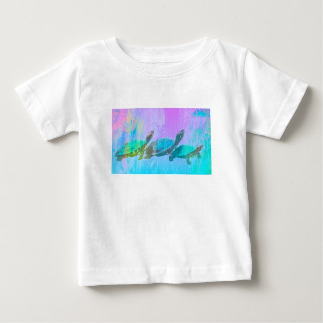Neonsköldpaddor T Shirt (Framsida)