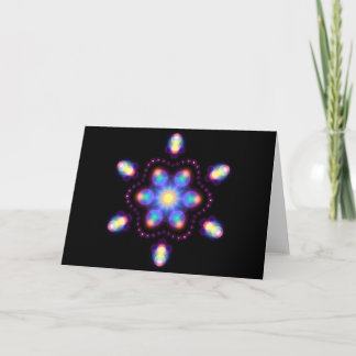 NeonSnowflake 1 Helgkort