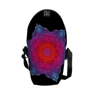 NeonSnowflake Messenger Bag