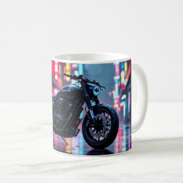 Neonstads motorcykel kaffemugg