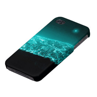 Neonstadsljus iPhone 4 Cover