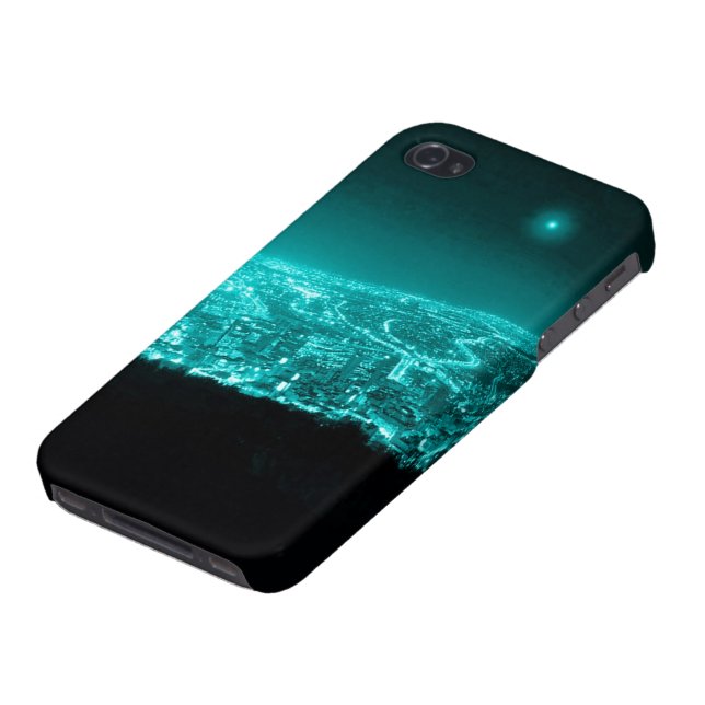 Neonstadsljus iPhone 4 Cover (Undersidan)