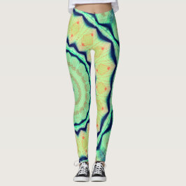 NeonstjärnaBlacklight hänförd Mandala Leggings