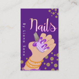 Neonstylist Glöd Skript Handritad Illustration Visitkort