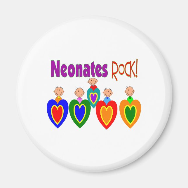 Neontal Nurse ger "Neonates STEN!" Magnet (Framsidan)