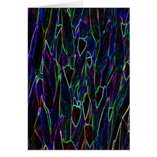 Neonträdgård 3 hälsningskort