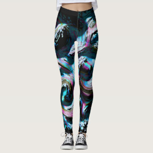 NeonTsunamidamasker som är designad vid Haydee Leggings