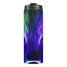 Neonvarg Galax Konst Färgrik Mystisk Varg Design