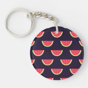 Neonvattenmelon på lilamönster