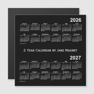 Neonvit 2026-2027 2 år kalender vid Janz