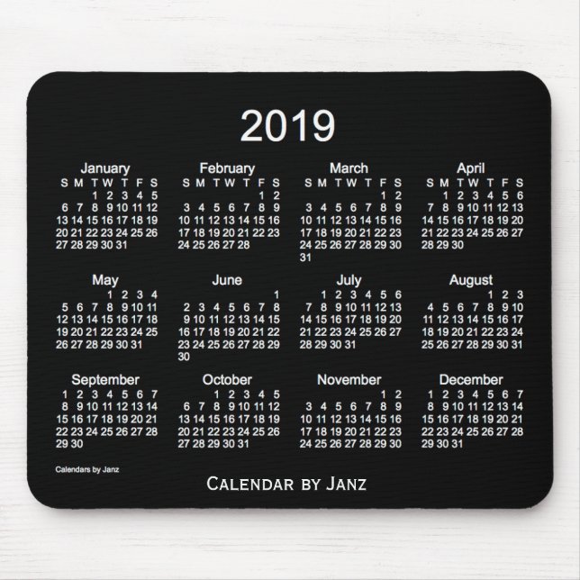 Neonvitkalender 2019 vid Janz Musmatta (Framsidan)