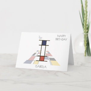 Neoplasticism Stil Monogram. BREV I Kort