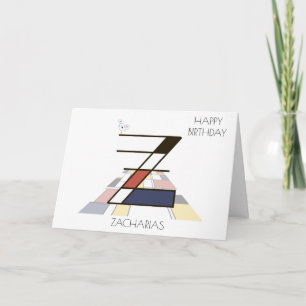 Neoplasticism Stil Monogram. BREV Z Kort