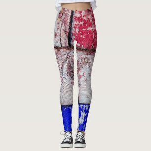 Neoplasticism träkonst lustig leggings