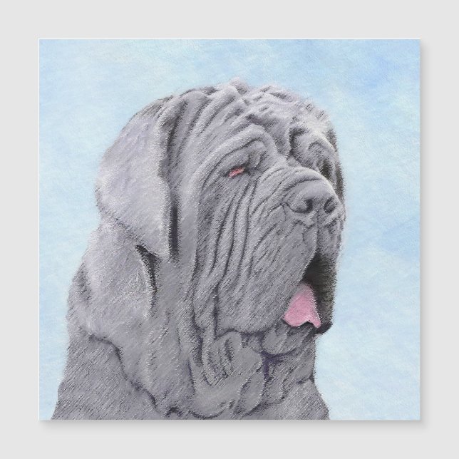 Neopolitan Mastiff Painting - Original Hund Art (Framsida)