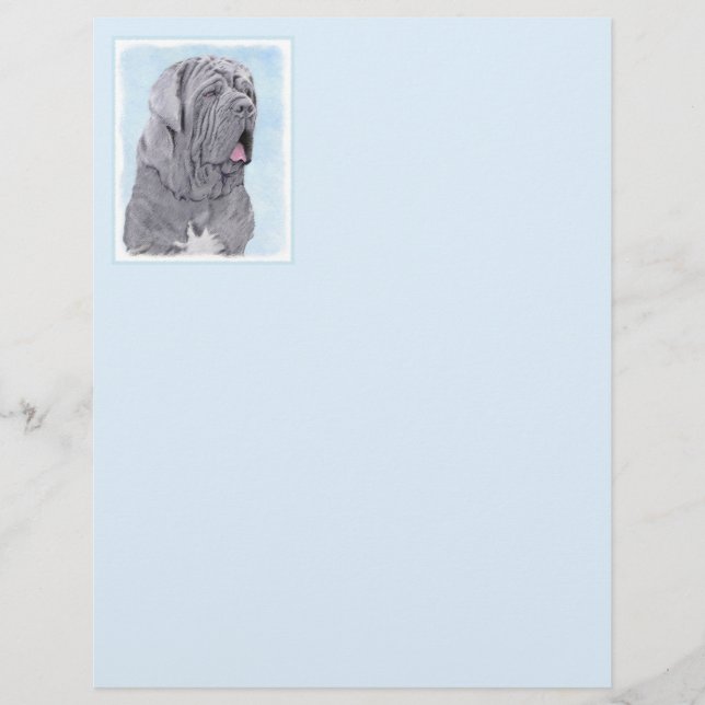 Neopolitan Mastiff Painting - Original Hund Art (Framsida)