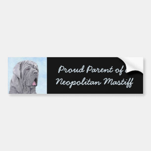Neopolitan Mastiff Painting - Original Hund Art Bildekal