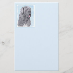 Neopolitan Mastiff Painting - Original Hund Art Brevpapper