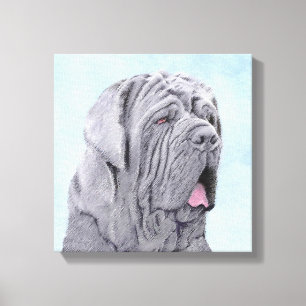 Neopolitan Mastiff Painting - Original Hund Art Canvastryck
