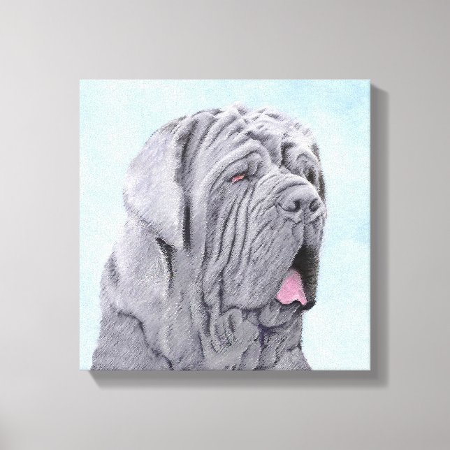 Neopolitan Mastiff Painting - Original Hund Art Canvastryck (Framsida)