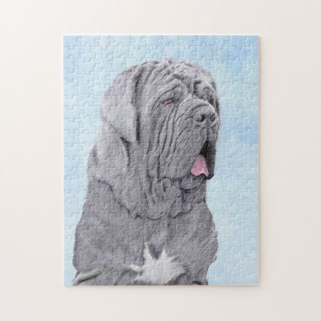 Neopolitan Mastiff Painting - Original Hund Art Pussel (Vertikal)