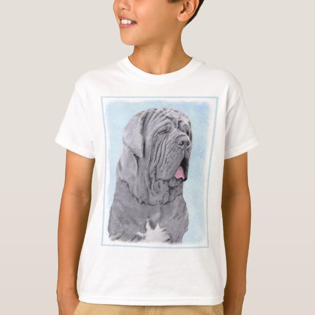 Neopolitan Mastiff Painting - Original Hund Art T Shirt (Framsida)