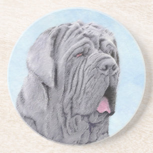 Neopolitan Mastiff Painting - Original Hund Art Underlägg