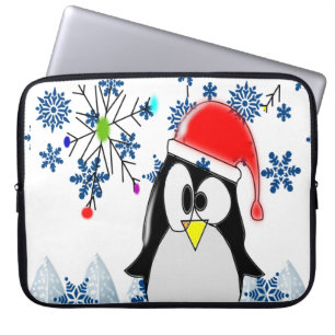 Neopren jul laptopfodral 15 tum, Pingvin Laptop Fodral