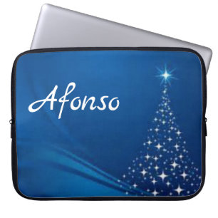 Neopren jul laptopfodral 15 tum, Snömannen Laptop Fodral