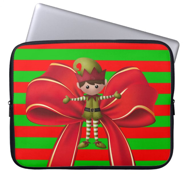 Neoprene jul Laptop sleeve 15 tum, Elf (Framsidan)