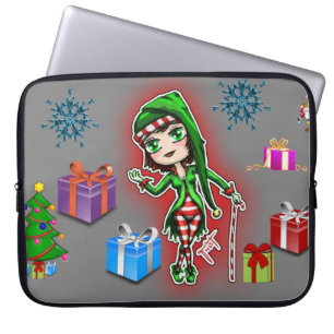 Neoprene jul Laptop sleeve 15 tum, Elf