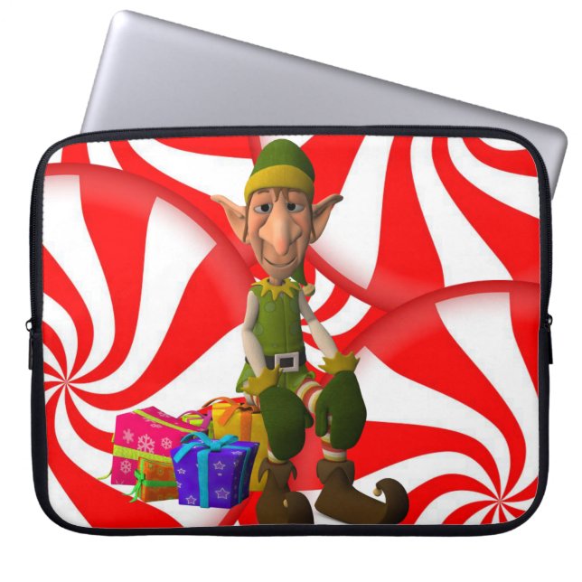 Neoprene jul Laptop sleeve 15 tum, Elf (Framsidan)