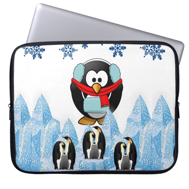 Neoprene jul Laptop sleeve 15 tum, Penguin (Framsidan)