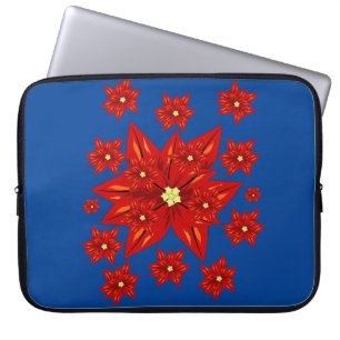 Neoprene jul Laptop sleeve 15 tum, Poinsettia