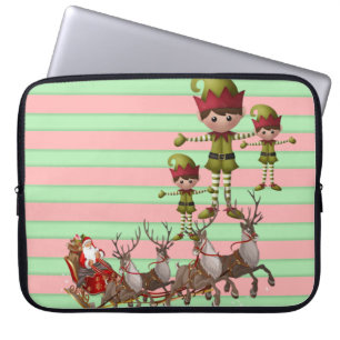 Neoprene jul Laptop sleeve 15 tum, Santa