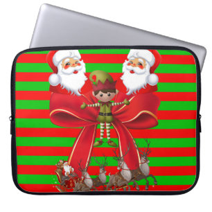 Neoprene jul Laptop sleeve 15 tum, Santa