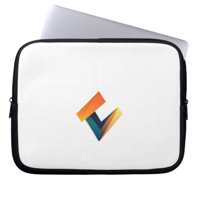 Neoprene Laptop sleeve 10 tums logotyp designe. (Framsidan)