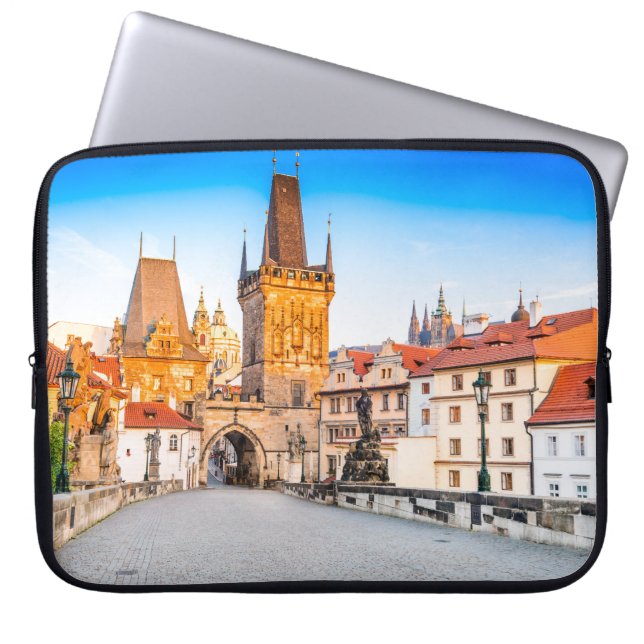 Neoprene Laptop sleeve 15 tums Prag (Framsidan)